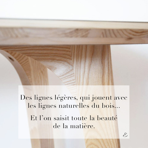 Visuel créé par l'Agence Iltze pour la table ALTA par l'Atelier Etienne bois