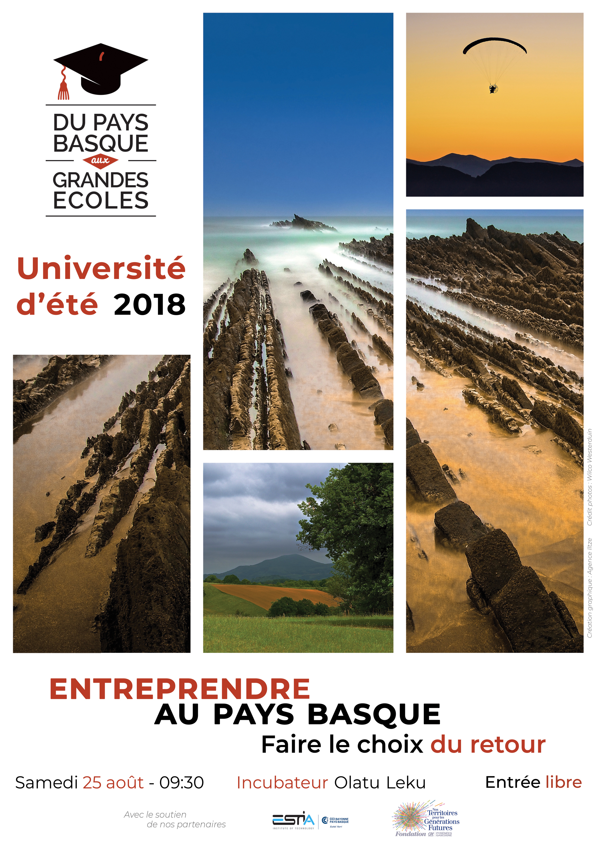 Affiche de l’université d’été DPBGE #3 créée par l’Agence Iltze – Photos : Wilco Westerduin