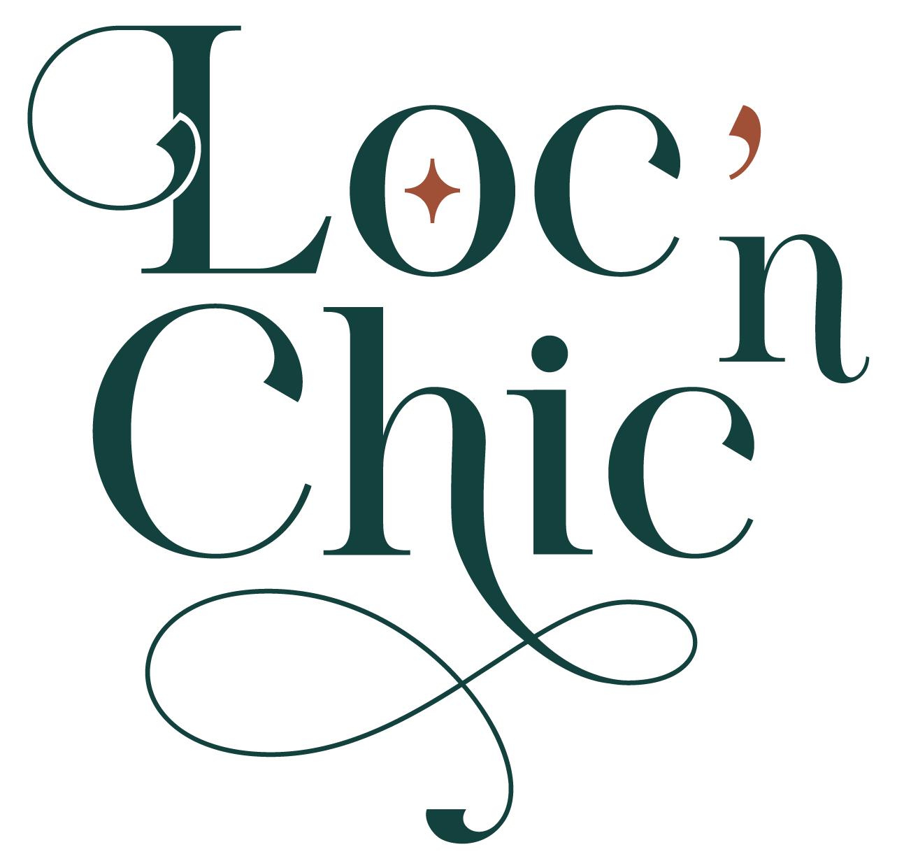 Logo de l'agence Loc' N Chic, location de matériel de réception, pour son site e-devis